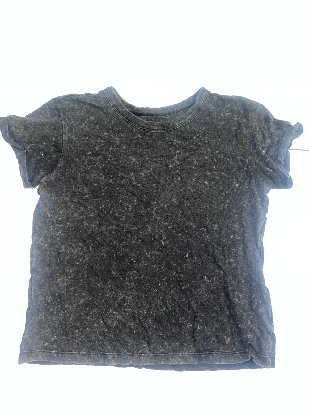 American Eagle Outfitters Black Mineral Wash Short Sleeve Tee
